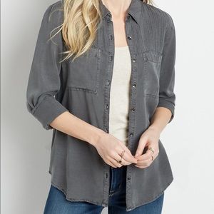Button down grey shirt